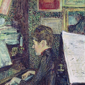 Mademoiselle Dihau (1843-1935) at the Piano, 1890 (oil on canvas)