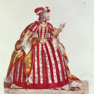 Mademoiselle Dumesnil (1713-1803) in the Role of Agrippina in Britannicus by Jean Racine