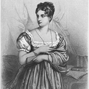 Mademoiselle George, engraved by J. Champagne (litho) (b / w photo)