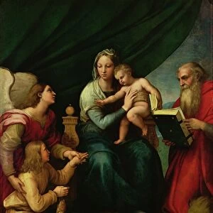 The Madonna of the Fish (The Madonna with the Archangel Gabriel and St. Jerome) c