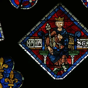 Manasseh (Manasses) (w121) (stained glass)