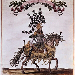 Manuscript of the Carousel 1662. The Duke of Guise in the American King