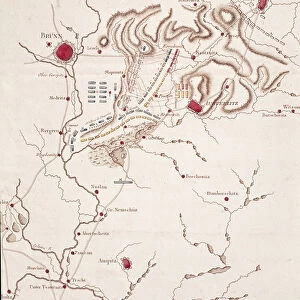 Map of the Austerlitz battle, 2nd December 1805