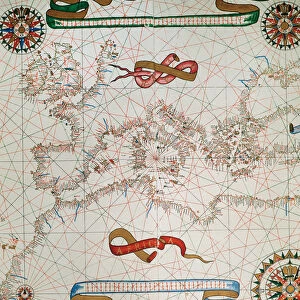 Map of Europe and coasts of the North of Africa, 1587