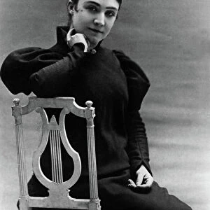 Marguerite Eymery, Madame Alfred Vallette, aka Rachilde (b/w photo)