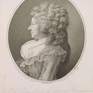 Marie Therese Louise de Savoie-Carignan (1749-92) Princess of Lamballe, 1791 (engraving)