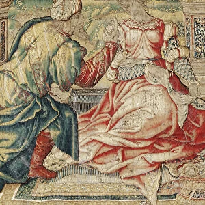 Mark Antony and Cleopatra Tapestry, 16th century (silk and wool)