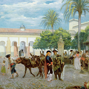 Market Day in Spain, 1877