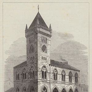 Market and Hall, Abergavenny (engraving)