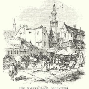 The Market-Place, Oedenburg (engraving)