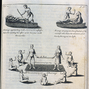 Marriage customs, 1703 (engraving