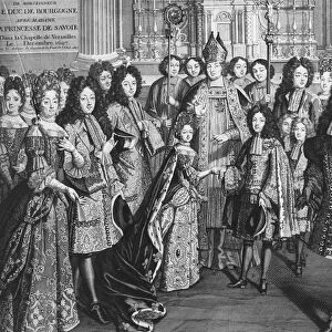 Marriage of Louis de France (1682-1712), duke of Bourgogne with Marie Adelaide de Savoie