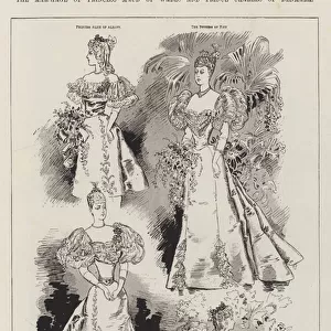 The Marriage of Princess Maud of Wales and Prince Charles of Denmark, the Duchess of Fife and Three of the Bridesmaids (engraving)