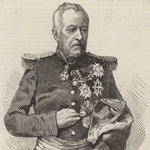 Marshal Castellane, Commander-in-Chief of the Army of Lyons (engraving)