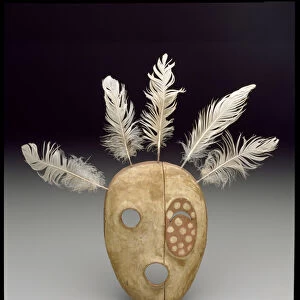 Mask: The Bad Spirit of the Mountain, late 19th century (wood, paint & feathers)