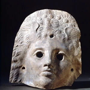 Mask for tragedies in the Roman era. Museo della scala. Milano
