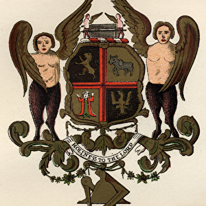 Masonic arms, after a painted panel in the possession of W. H. Y