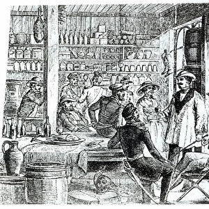 The Meeting of Mary Seacole (1805-81) and Alexis Soyer (1810-57) in her hotel bar, c