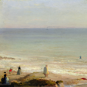 Memory of Langrune, 1865 (oil on canvas)