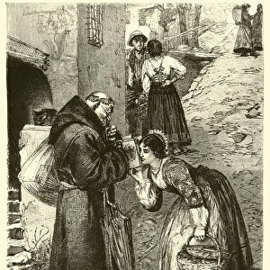 Mendicant Friar in the Brianza (engraving)