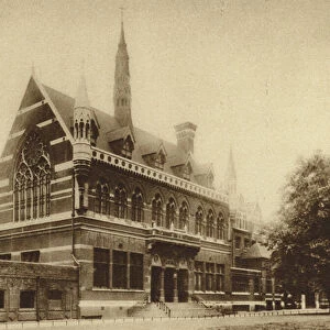 Merchant Taylors School, Charterhouse Square, Smithfield (b / w photo)