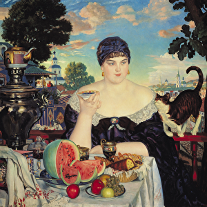 The Merchants Wife at Tea, 1918 (oil on canvas)