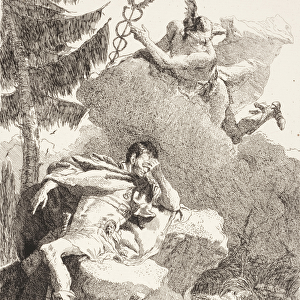 Mercury Appears to AEneas in a Dream, c. 1770 (etching)