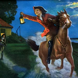 The Midnight Ride of Paul Revere, 1938 (screen print)