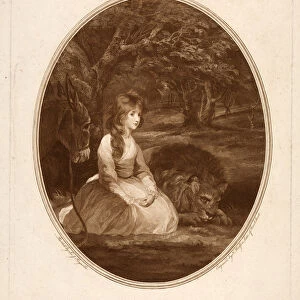 Miss Elizabeth Beauclerc as Una, engraved by Thomas Watson (1748-81) (etched stipple)