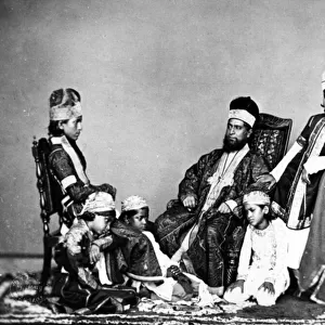 Moguls, Delhi c. 1863 (b / w photo)