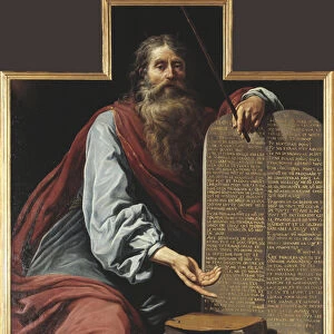 Moise et les dix commandements - Moses with the Ten Commandments, by Vignon