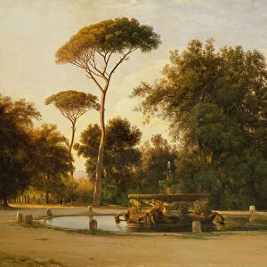 Monte Pincio Rome, 1850 (oil on canvas)
