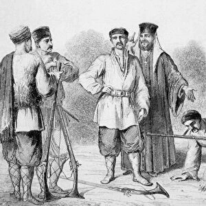 Montenegro-Wallachia Act of Public Reconciliation, 1856 (engraving)
