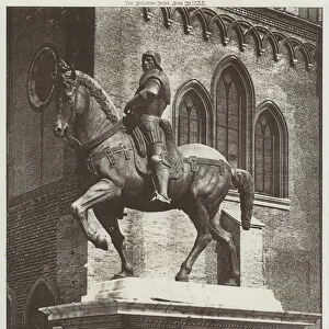 Monument to General Bartolommeo Colleoni, Venice (b / w photo)