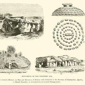 Monuments of the Neolithic Age (engraving)
