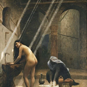 The Moorish Bath (Woman in a Turkish Bath); Un Bain Maure (Femme Turque au Bain), c