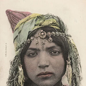 A Moorish girl of Oran (colour photo)
