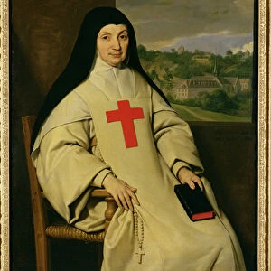 Mother Angelique Arnauld (1591-1661) Abbess of Port-Royal, 1654 (oil on canvas)