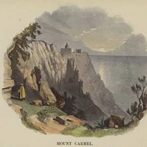 Mount Carmel (coloured engraving)