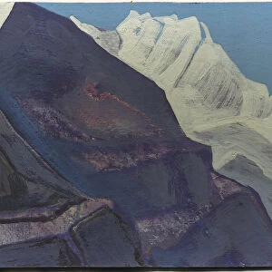 Mountains, study, 1933 (tempera on cardboard)