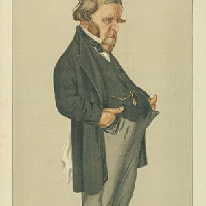 Mr Edward Matthew Ward, Historic Art, 20 December 1873, Vanity Fair cartoon (colour litho)
