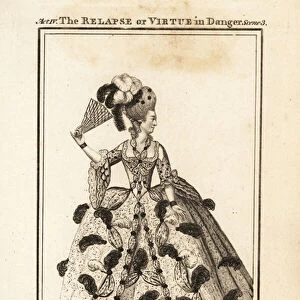 Mrs Mary Ann Yates in the character of Berinthia in John Vanbrughs The Relapse or Virtue in Danger