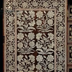 Mughal cabinet, Gujarat or Sindh, Western India (ivory-inlaid wood)