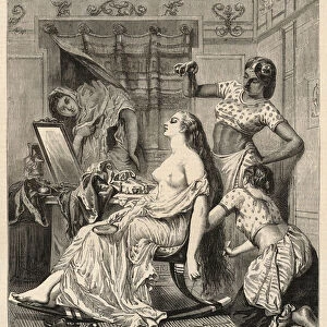 Mundus muliebris, after the celebrated picture by Boulanger (engraving)