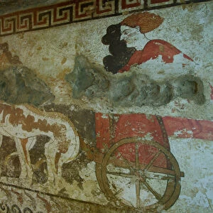 Mural from the Tomb of the Infernal Quadriga (wall painting) (detail of 378994)