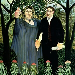 The Muse Inspiring the Poet, 1908-09 (oil on canvas)