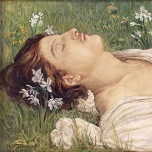 Narcissus, 1876 (w / c)