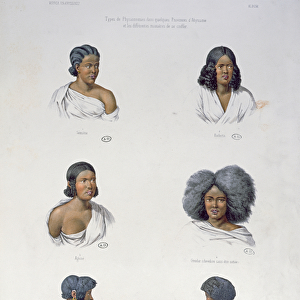Natives of Abyssinia, engraved by Aumont, c. 1840 (colour litho)