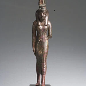 Nephthys statuette, Late Dynastic Period (bronze)