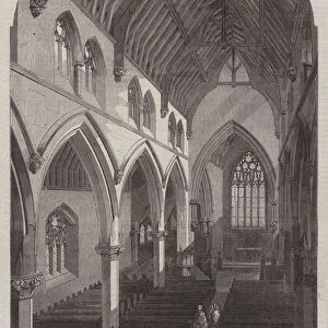 New Church of St Luke, Euston-Road, St Pancras (engraving)